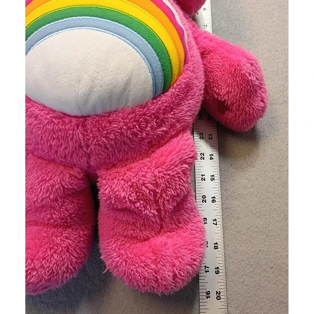 Care‎ Bears Cheer Bear Plush 2018 Pink Rainbow 19" Long - Picture 8 of 8